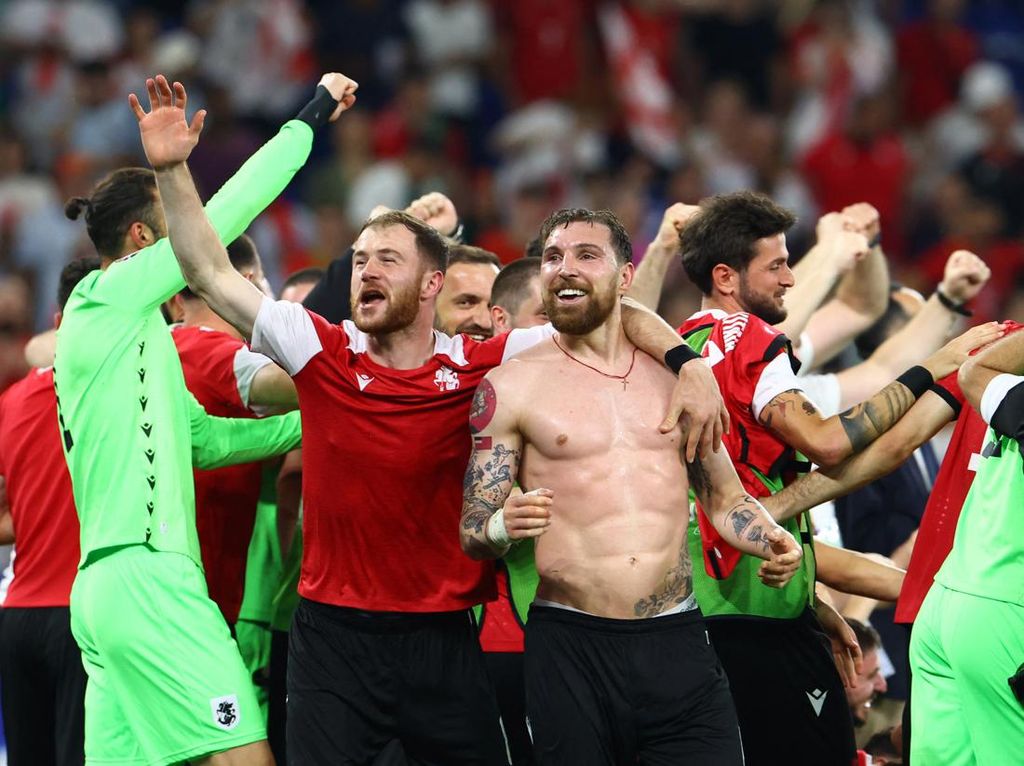 Mengejutkan! Georgia Lolos ke 16 Besar Euro 2024 Seusai Bungkam Portugal 2-0